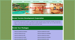 Desktop Screenshot of keralatourismdevelopmentcorporation.com