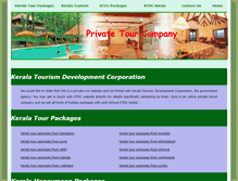 Tablet Screenshot of keralatourismdevelopmentcorporation.com